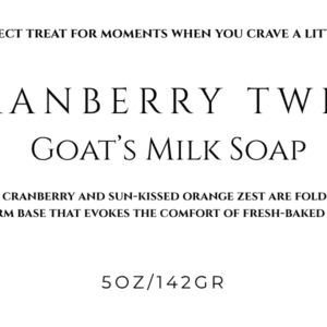 Cranberry Twist Goat’s Milk Soap 
