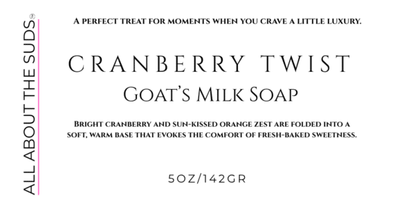 Cranberry Twist Goat’s Milk Soap 