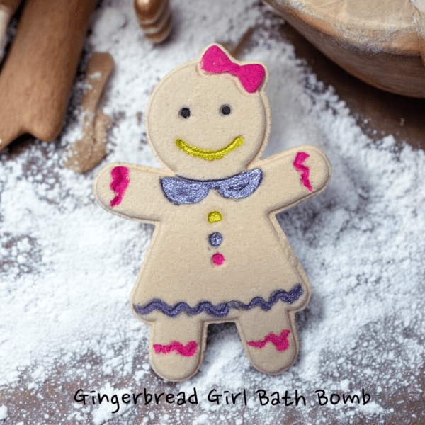 Gingerbread Girl Bath Bomb.