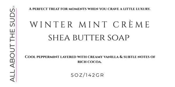 Winter Mint Crème Shea Butter Soap