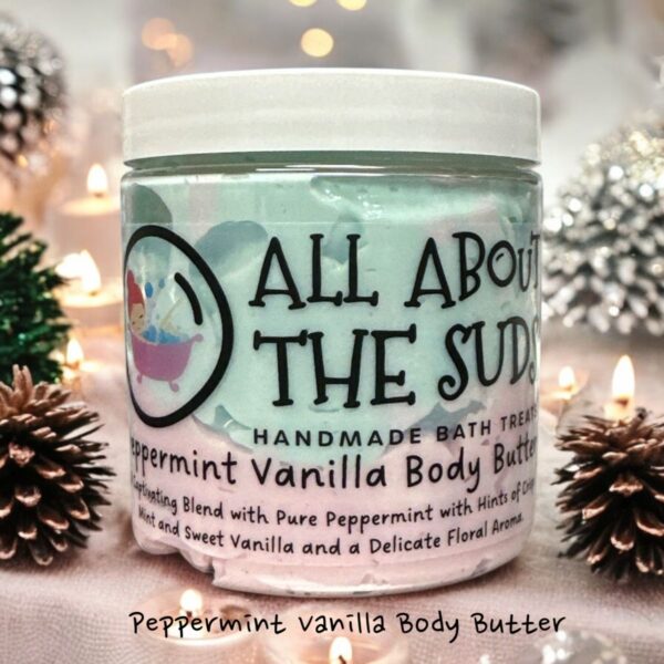 Peppermint Vanilla Body Butter. 