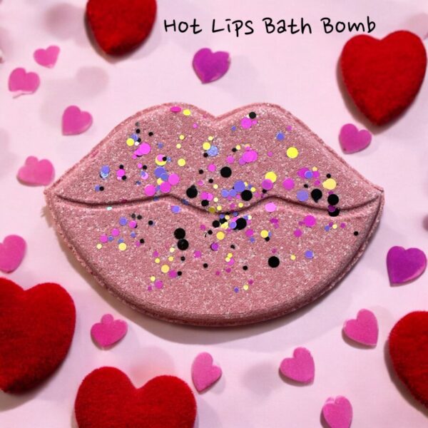 Hot Lips Bath Bomb (Red). 