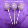 Purple Cake Pop Bath Bomb