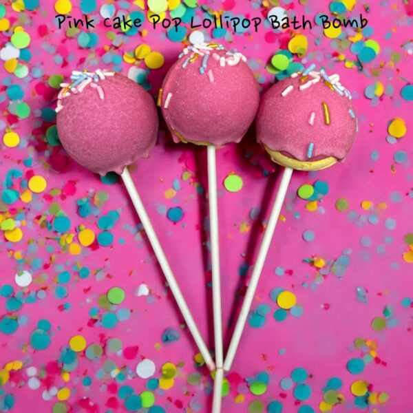 Pink Cake Pop Bath Bomb 