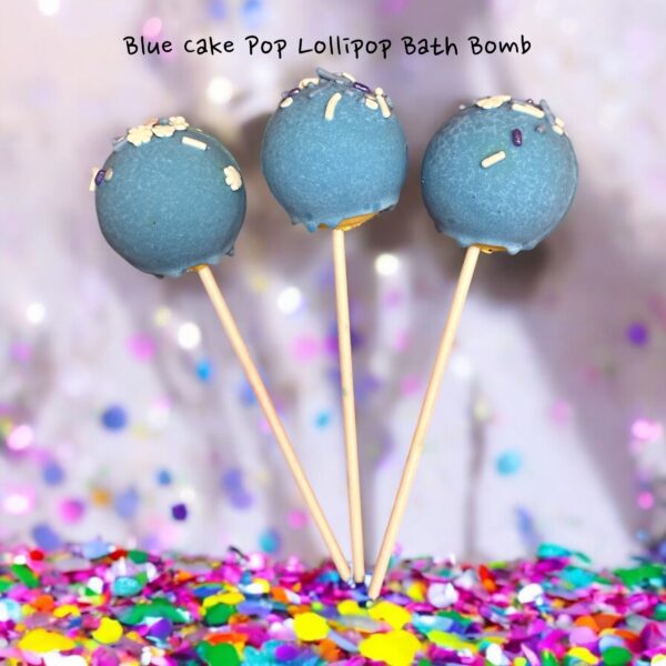 Blue Cake Pop Bath Bomb 