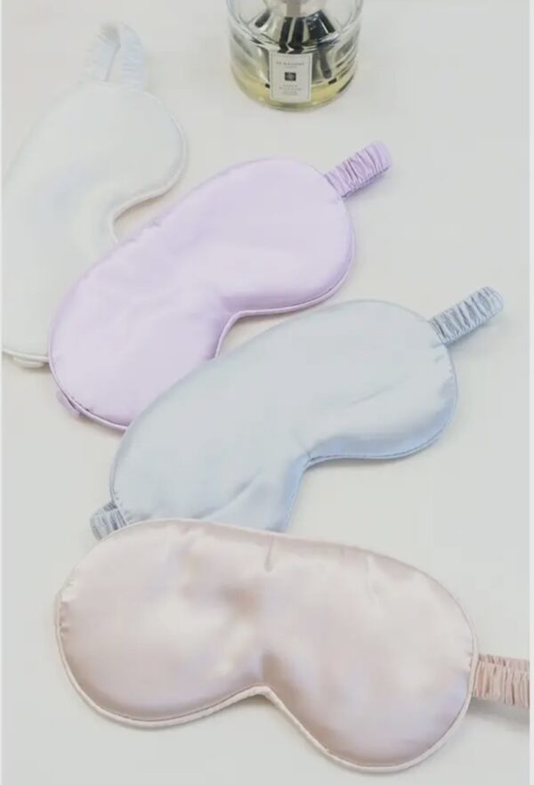 Solid Silk Satin Sleeping Mask Eye Mask