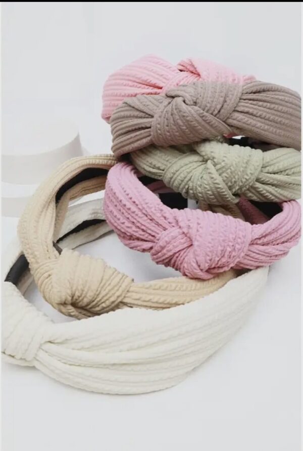 Ribbed Knotted Headband - Image 4