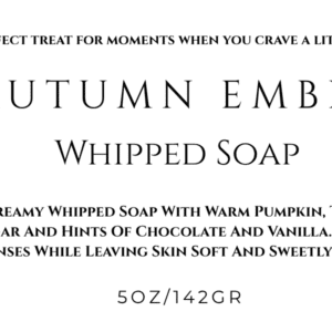 Autumn Ember Whipped Soap