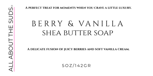Berry & Vanilla Shea Butter Soap