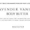 Lavender Vanilla Body Butter