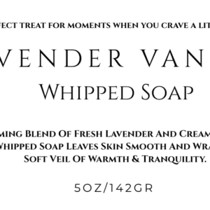 Lavender Vanilla Whipped Soap