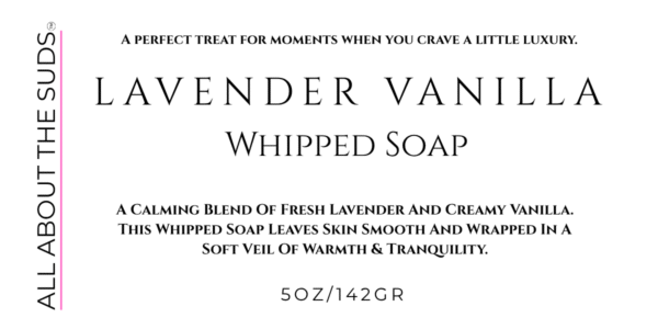 Lavender Vanilla Whipped Soap