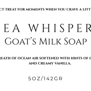 Sea Whisper Goats Milk Soap