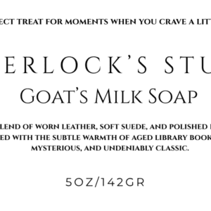 Sherlock’s Study Goat’s Milk Soap