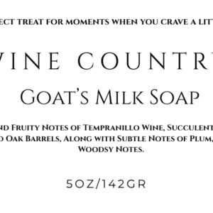 Wine Country Goat's Milk Soap
