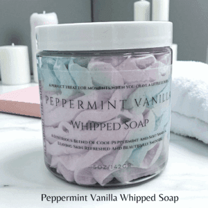 Peppermint Vanilla Whipped Soap