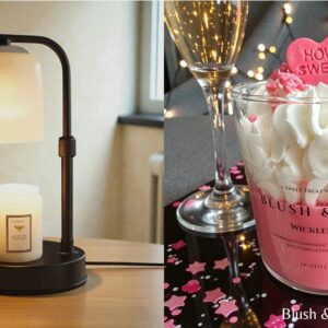__Blush & Bubbly Wickless Candle + Warmer Bundle