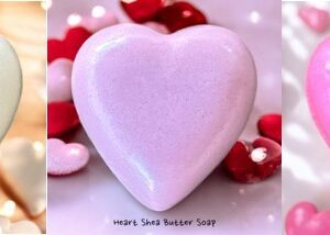Heart Valentine Shea Butter Soap - Assorted Colors