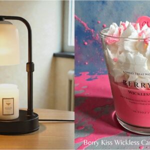 __Berry Kiss Wickless Candle + Warmer Bundle